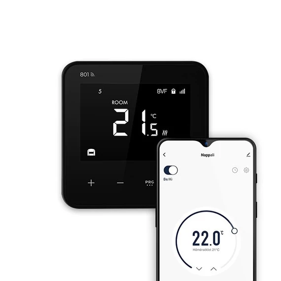  BVF 801 wifi termosztát + 3m padlószenzor (fekete)